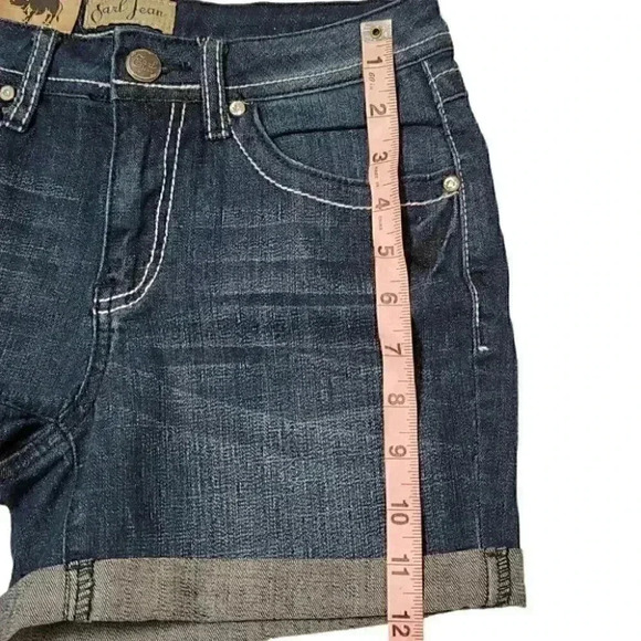 Earl jeans Women's Avery High Rise Rolled Cuff Button Shorts - Picture 8 of 9